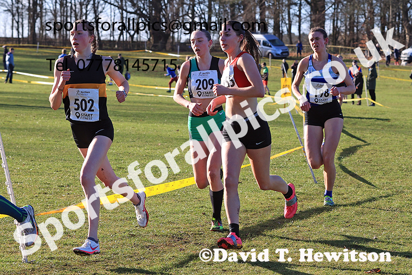 Junior Womens 2025 Northern Cross Country Champs, Tatton Park, Knutsford, Cheshire. Photo: David T. Hewitson/Sports for All Pics